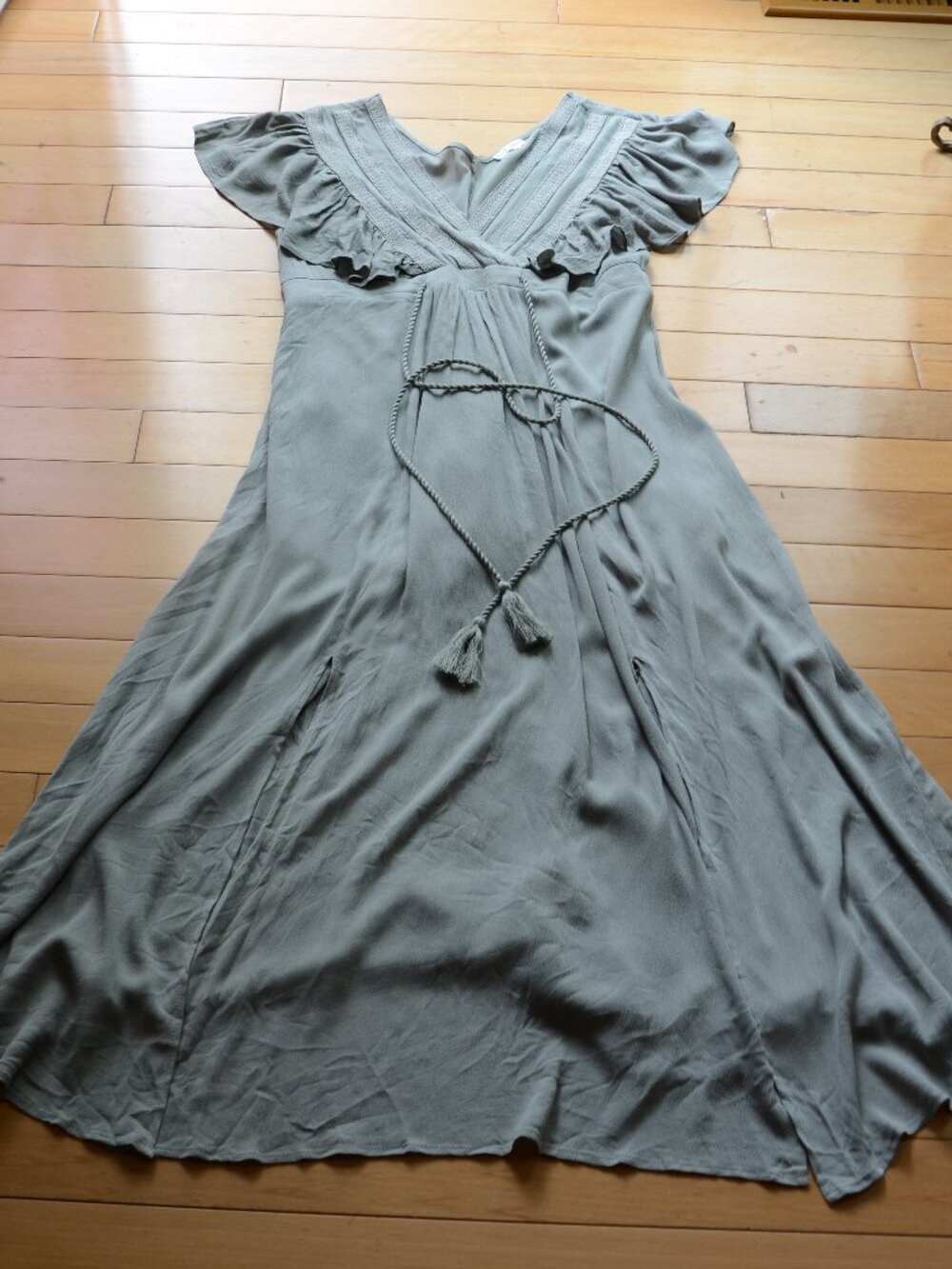 Baltic Born sage green boho maxi dress  Size XL